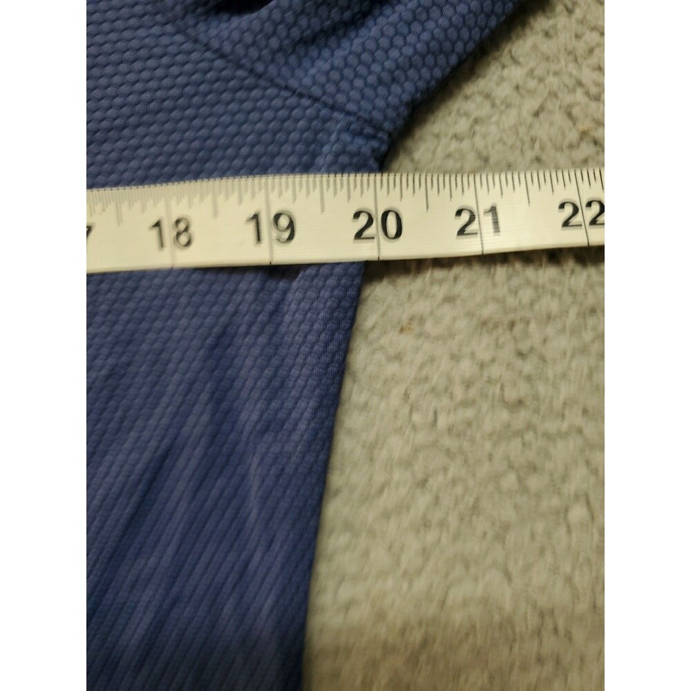 TOMMY BAHAMA Textured Maritime Navy Long Sleeve Golf Tennis Shirt Size M - Picture 6 of 9